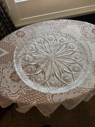 Vintage Irena 24% lead Crystal Serving Platter