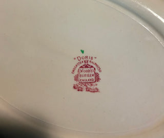 MG Oval serving platter EnglandWood’s Burslem “Doris”