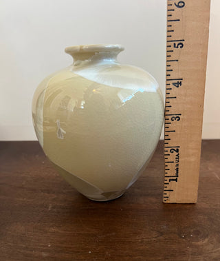 Crystalline glaze pottery vase