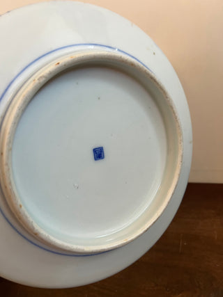 Blue and white “ice cracked” Japanese bowl