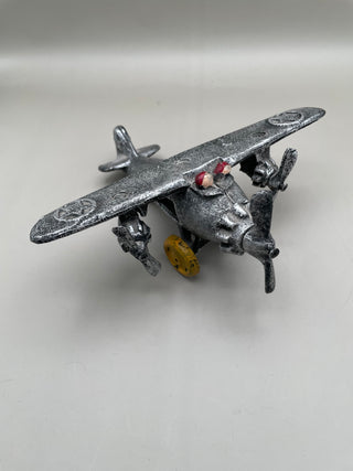 Vntg Cast Iron Toy Plane