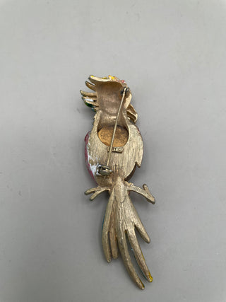 VNTG Jelly Belly Parrot Broach
