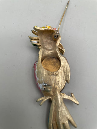VNTG Jelly Belly Parrot Broach