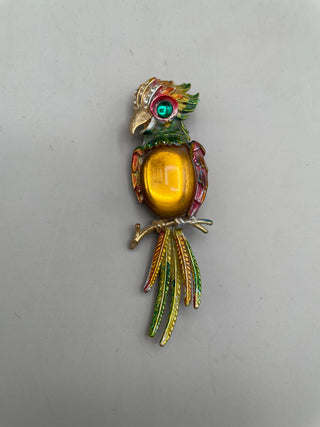 VNTG Jelly Belly Parrot Broach