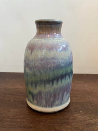 Glazed handmade pottery vase