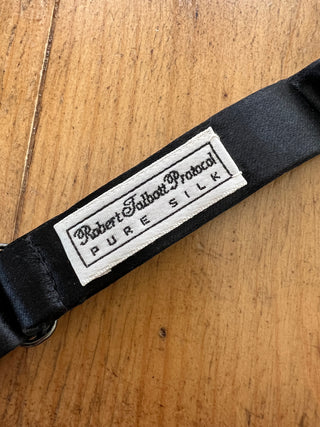 Robert Talbot Black Silk Bow tie