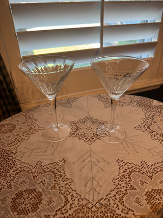 Vintage Luigi Bormioli Martini Glasses set of 2 - Italy