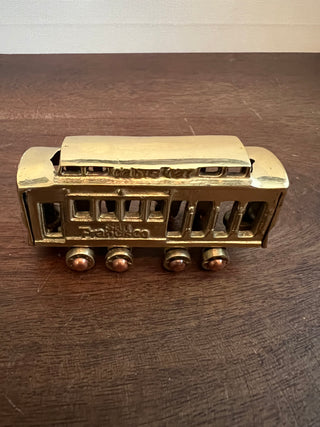Brass San Francisco cable car