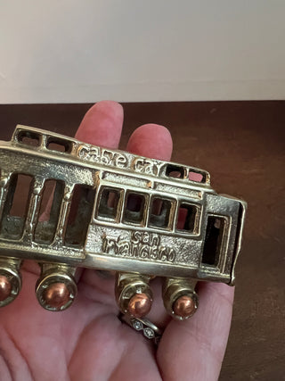 Brass San Francisco cable car