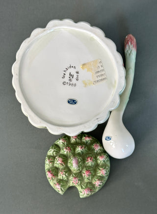 Vintage Ceramic Asparagus Sauce Jar