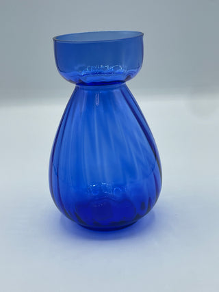 Two's Company hand-blown cobalt vase