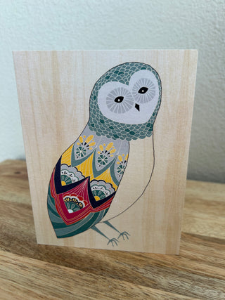 Set of 5 Owl Cards With Envelopes