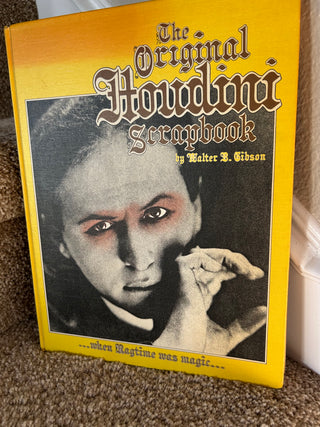 Houdini Scrapbook Yellow Hardcover Coffee Table Book