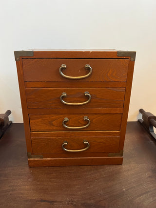 Vintage wooden drawer chest