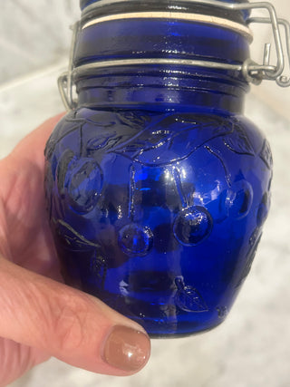 Cobalt Blue Glass Jar     MTS