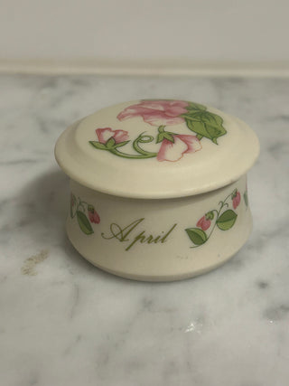 April Trinket Box with Lid    MTS