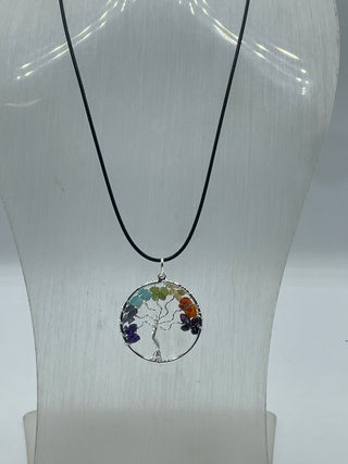 Chakra tree of life necklace