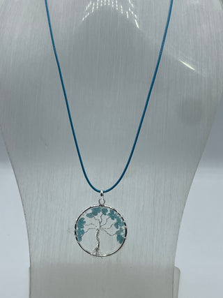 Apatite tree of life necklace
