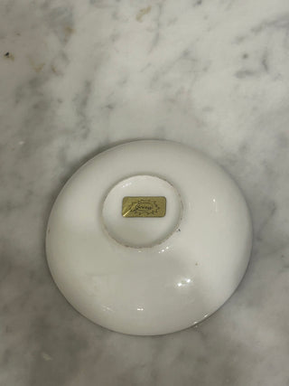 Floral Trinket Dish with Gold Trim    MTS