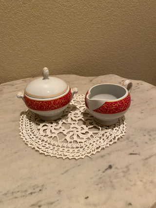 Rare Mikasa sugar bowl & creamer RCD