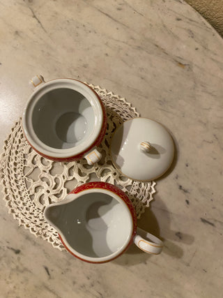 Rare Mikasa sugar bowl & creamer RCD