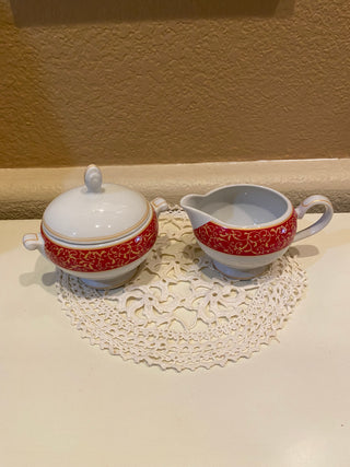 Rare Mikasa sugar bowl & creamer RCD