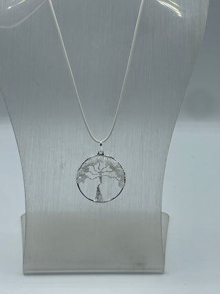 Moonstone tree of life necklace
