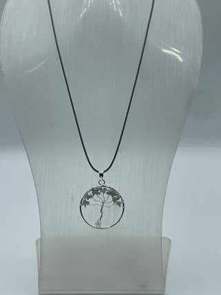 Labradorite tree of life necklace