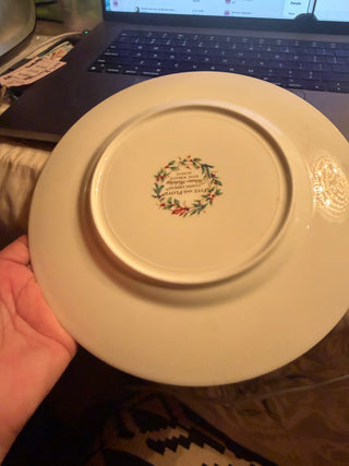 Winter Holiday by Fritz & Floyd Salad plate 9 1/4