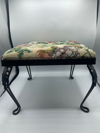Floral foot stool
