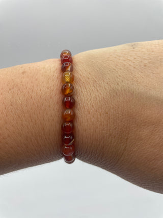 6mm Orange Agate bracelet