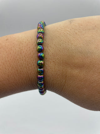 6mm Rainbow Hematite bracelet