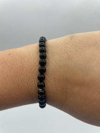 6mm Black Agate bracelet