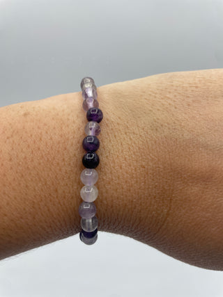 6mm Purple Fluorite bracelet
