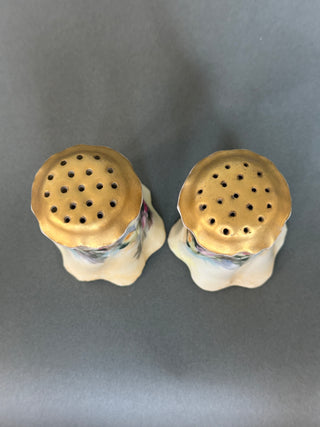 Antique Rosenthal R.C. Versailles Bavaria Hand-Painted Rose Salt & Pepper Shakers, c. 1900s