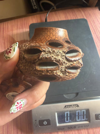 Banksia Seed Pod Handcrafted container approx. 3" X 3"