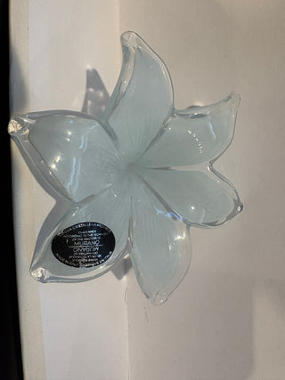 Nuova Cristalleria Arzanese Italian Art Glass Flower - murano style 6"
