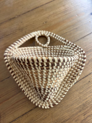 Carolina Gullah Sweetgrass Pocket Basket