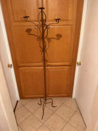 Wrought Iron Triple Candle Holder