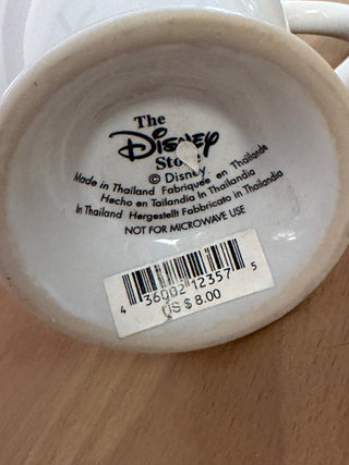 Vintage Disney Store Snow White Gold Rimmed Pedestal Mug