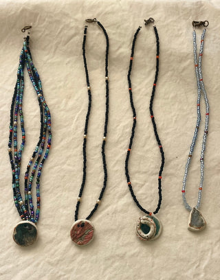 Ceramic pendant necklace