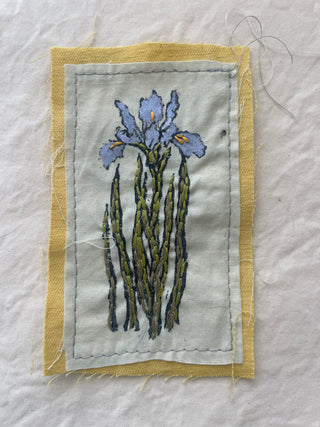 Iris Embroidered Patch