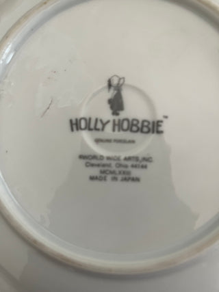 VINTAGE HOLLY HOBBIE GOLD TRIMMED PLATE