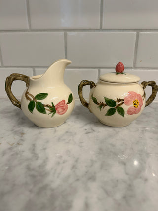 Desert Rose Sugar and Creamer Set