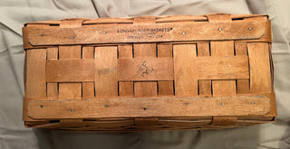 1991  LONGABERGER BASKET W/LINER 14.5x7.5