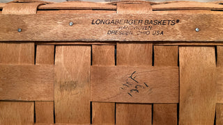 1991  LONGABERGER BASKET W/LINER 14.5x7.5