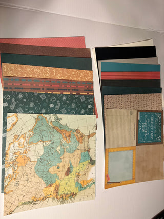 VINTAGE CLASSROOM 12×12 SCRAPBOOK KIT