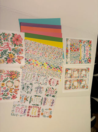 COLORFUL GARDEN PARTY – 12×12 SCRAPBOOK KIT