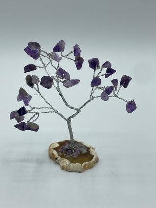 Amethyst on Agate Wire Tree
