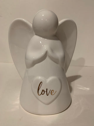 7x8 white ceramic angel garden